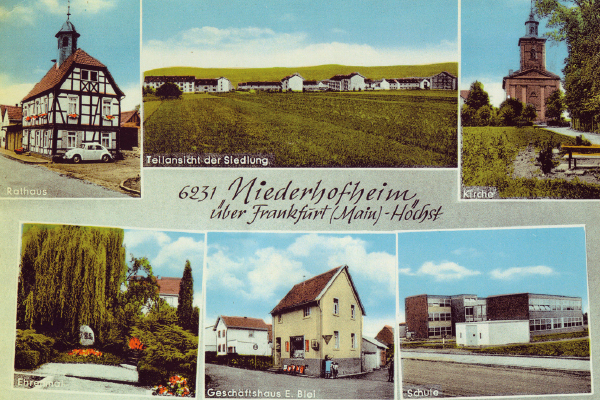 Fotos des alten Niederhofheims. 